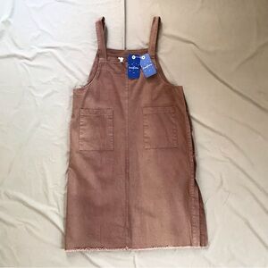 Eunina Coverall Dress Size Large Chocolate Corduroy